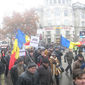 В Кишиневе митингующие перекрыли центральные улицы 