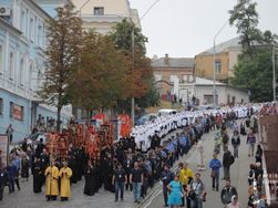 Молебен УПЦ МП на Владимирской горке в Киеве прошел без инцидентов