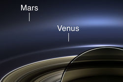 "Семейное фото" Земли, Марса и Венеры от Кассини 