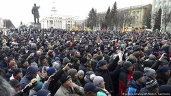 Многотысячный митинг в Кемерово