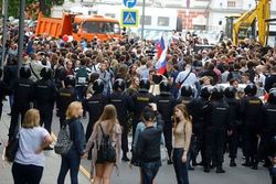 Экономические и политические акции протеста в России пока разделены