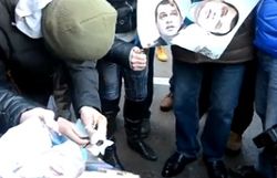 Сожжение фото Пшонки и Захарченко в Одессе привело к возбуждению дела