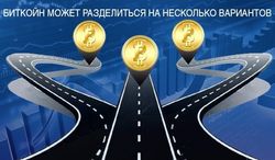 Биткойн может разделиться на несколько вариантов 