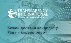 Почти 10 процентов проходных кандидатов в Раду замешаны в коррупции – TI