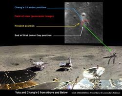 Зонд NASA LRO сделал новые снимки лунохода Китая на поверхности Луны