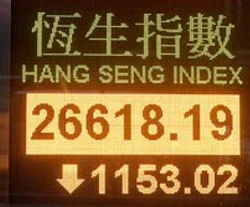 Hang Seng Index в рамках нисходящего тренда подойдет к минимумам пятилетней давности