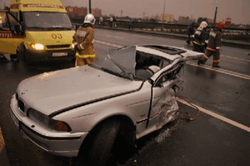 BMW в Москве буквально разорвало пополам. ТОП аварий в столице РФ