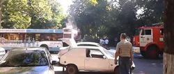 В Одессе огнем пылал автобус, набитый людьми