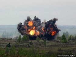 Под Петербургом производится уничтожение боеприпасов