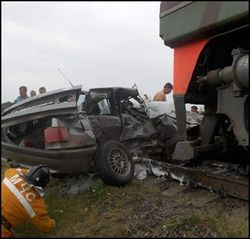 авария на железнодорожном переезде