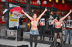 Коммунистки Ирана используют методы FEMEN, протестуя против хиджабов