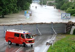 Временные дамбы в немецких городах