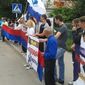 Протестная акция русской молодежи в Бельцах
