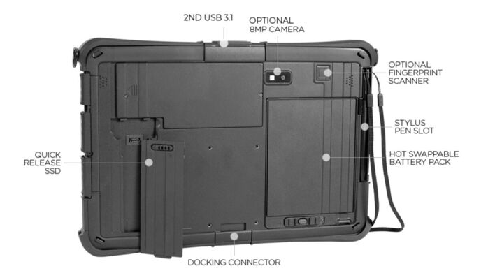 Задняя часть Durabook U11I