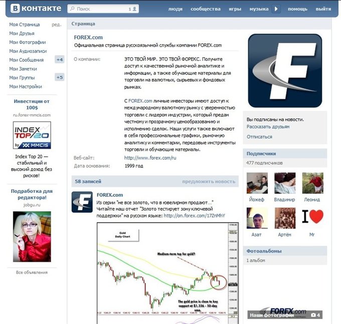 forex.com ВКонтакте