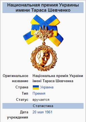 Награда Николая Руденко